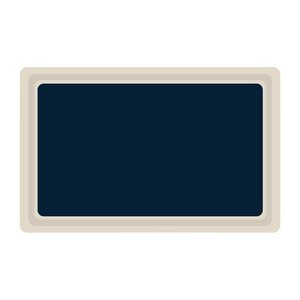 Roltex Laminated Polyester Rectangular Serving Tray GN 1/1 Blue