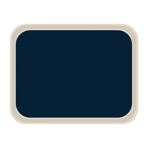 Roltex Prostokątna taca do serwowania 470 x 360 mm z laminowanego poliesteru, niebieska Roltex Prostokątna taca do serwowania 470 x 360 mm z laminowanego poliesteru, niebieska
