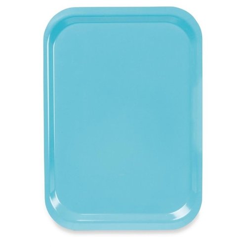 Roltex Trapezowa taca do serwowania 375 x 265 mm z laminowanego poliesteru, niebieska Roltex Trapezowa taca do serwowania 375 x 265 mm z laminowanego poliesteru, niebieska