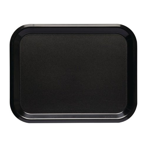 Roltex Prostokątna taca do serwowania 360 x 280 mm z ABS-u, czarna Roltex Prostokątna taca do serwowania 360 x 280 mm z ABS-u, czarna