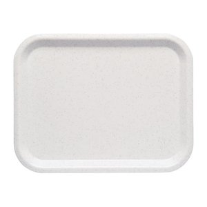 Roltex Prostokątna taca do serwowania 360 x 280 mm z ABS-u, biała