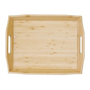Olympia Bamboo Rectangular Serving Tray 381 x 290 mm with Handles Beige Olympia Bamboo Rectangular Serving Tray 381 x 290 mm with Handles Beige