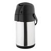 Olympia Stainless Steel Vaccum Flask with Pump 2,5 L