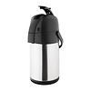 Olympia Stainless Steel Vaccum Flask with Pump 2,5 L