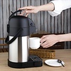 Olympia Stainless Steel Vaccum Flask with Pump 2,5 L