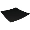 Kristallon Shallow Melamine Plate 310 mm, Square, Black