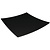 Kristallon Shallow Melamine Plate 310 mm, Square, Black