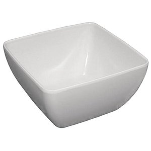 Kristallon Curved White Melamine Bowl 8in Kristallon Curved White Melamine Bowl 8in