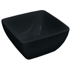 Kristallon Curved Black Melamine Bowl 8in Kristallon Curved Black Melamine Bowl 8in
