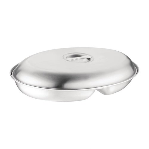 Olympia Oval Vegetable Dish Two Compartments 252mm Olympia Oval Vegetable Dish Two Compartments 252mm