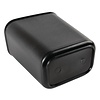 Bolero 6 L Black Polypropylene Waste Bin