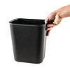 Bolero 6 L Black Polypropylene Waste Bin
