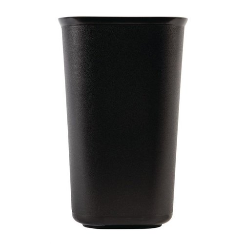 Bolero 6 L Black Polypropylene Waste Bin