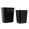 Bolero 6 L Black Polypropylene Waste Bin