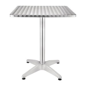 Bolero Square Bistro Table Stainless Steel 600mm Bolero Square Bistro Table Stainless Steel 600mm