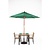 Bolero Parasol okrągły | zielony | 2370(H) x 2500(Ø) mm