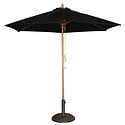 Bolero Round Parasol 2.5m Diameter Black