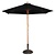 Bolero Round Parasol 2.5m Diameter Black
