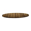 Topalit Round Table Top ø 600 mm, Brown Laminated Wood