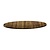 Topalit Round Table Top ø 600 mm, Brown Laminated Wood