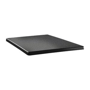 Topalit Square Table Top 600 x 600 mm, Black Laminated Wood