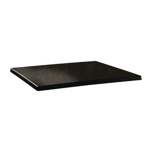 Topalit Rectangular Table Top 700 x 1100 mm, Black Laminated Wood