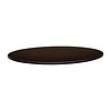 Topalit Round Table Top ø 700 mm, Dark Brown Laminated Wood