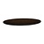 Topalit Round Table Top ø 700 mm, Dark Brown Laminated Wood