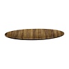 Topalit Round Table Top ø 700 mm, Brown Laminated Wood