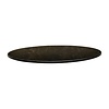 Topalit Round Table Top ø 700 mm, Black Laminated Wood