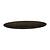 Topalit Round Table Top ø 700 mm, Black Laminated Wood