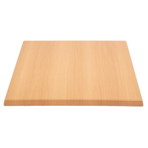Bolero Blat do stołu kwadratowy 600 x 600 mm z drewna laminowanego jasno brązowy