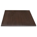 Bolero Blat do stołu kwadratowy 600 x 600 mm z drewna laminowanego ciemno brązowy