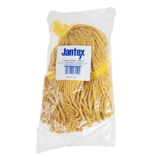 Jantex Bio Fresh Socket Mop Head Yellow Jantex Bio Fresh Socket Mop Head Yellow