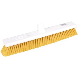 Jantex Hygiene Broom Soft Bristle Yellow 18in Jantex Hygiene Broom Soft Bristle Yellow 18in