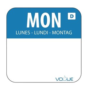 Vogue Dissolvable Food Rotation Labels Monday (Pack of 1000) Vogue Dissolvable Food Rotation Labels Monday (Pack of 1000)