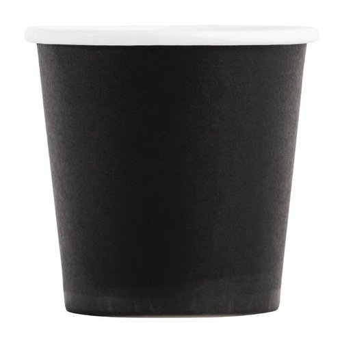 Fiesta Black Disposable Espresso Cups Single Wall 112 ml (Pack of 1000)