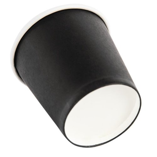 Fiesta Black Disposable Espresso Cups Single Wall 112 ml (Pack of 1000)