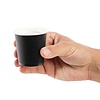 Fiesta Black Disposable Espresso Cups Single Wall 112 ml (Pack of 1000)