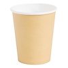 Fiesta Light Brown Disposable Coffee Cups Single Wall Kraft 225 ml (Pack of 1000)