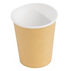 Fiesta Light Brown Disposable Coffee Cups Single Wall Kraft 225 ml (Pack of 1000)