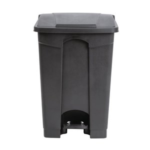 Jantex 45 L Black Polypropylene Pedal Bin, Lift Lid