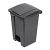 Jantex 45 L Black Polypropylene Pedal Bin, Lift Lid