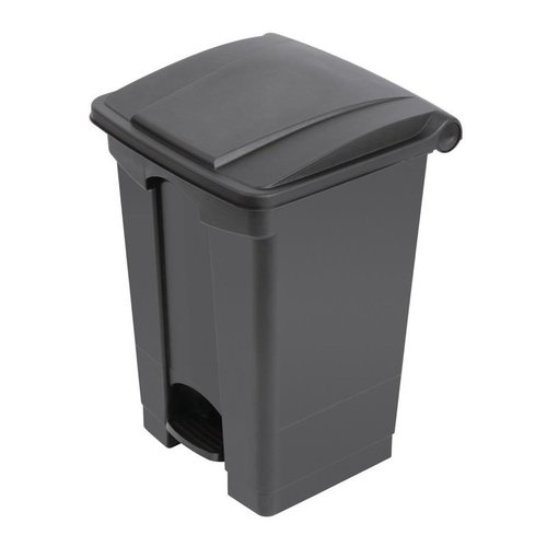 Jantex 45 L Black Polypropylene Pedal Bin, Lift Lid