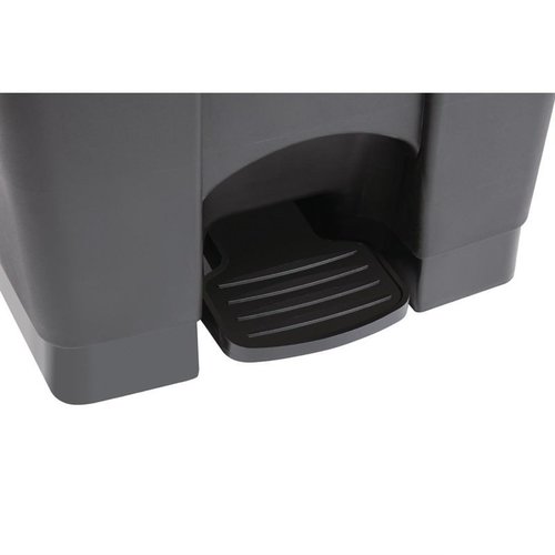 Jantex 45 L Black Polypropylene Pedal Bin, Lift Lid