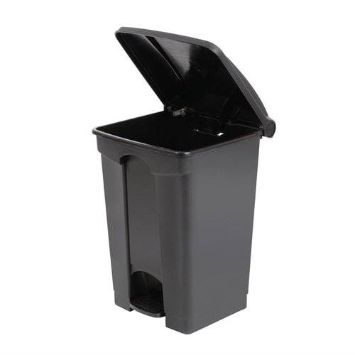 Jantex 45 L Black Polypropylene Pedal Bin, Lift Lid