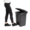 Jantex 45 L Black Polypropylene Pedal Bin, Lift Lid