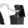 Jantex 45 L Black Polypropylene Pedal Bin, Lift Lid