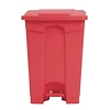 Jantex 45 L Red Polypropylene Pedal Bin, Lift Lid