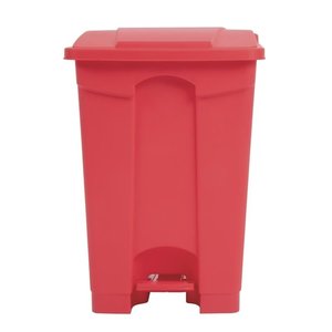 Jantex 45 L Red Polypropylene Pedal Bin, Lift Lid
